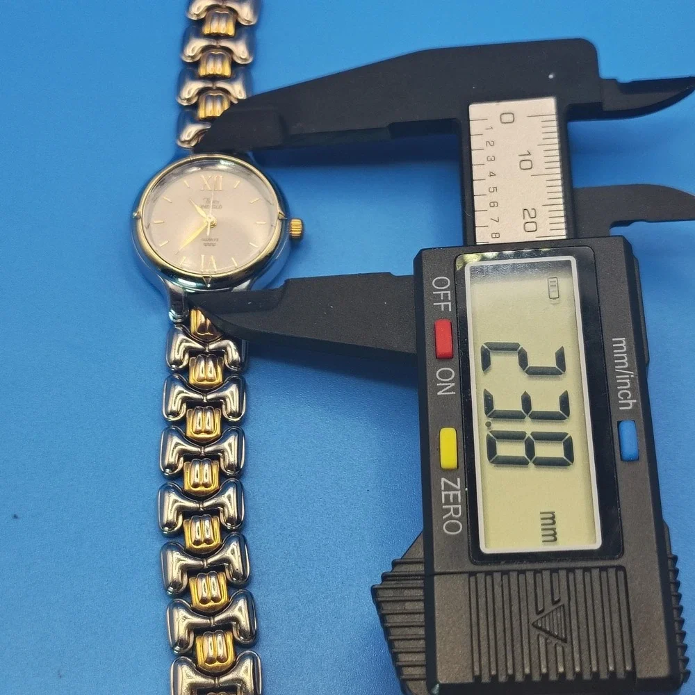 Vintage 1996 Timex Indiglo Two Tone 24mm Women's Quartz Watch‎ Fully Restored
